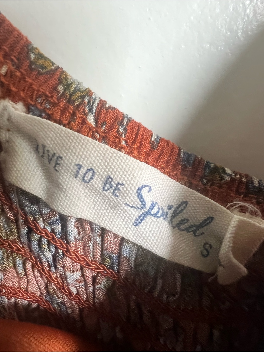Rust Floral Wide-Leg Jumpsuit with Tie Straps - Picture 2 of 5